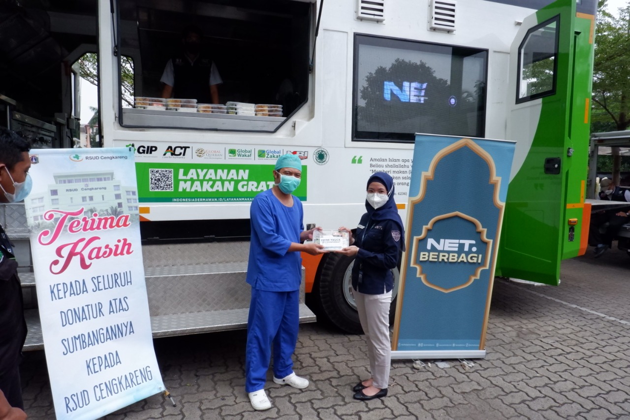 NET dan ACT, Bawa Food Truck Berbagi 3000 Makanan di Tengah Pandemi